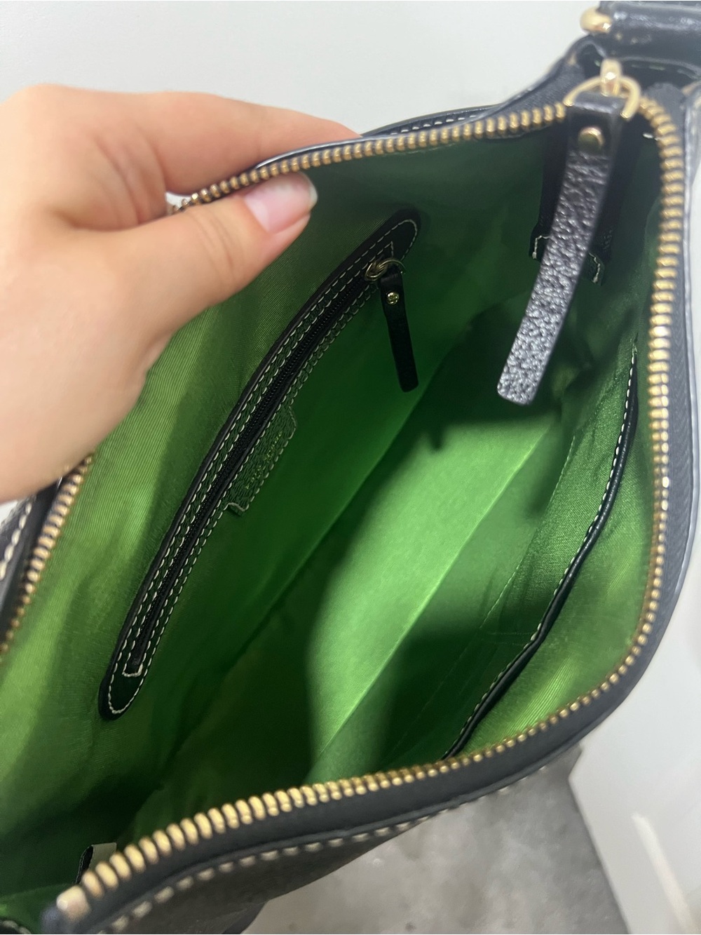 Kate Spade Black Pebbled Leather Shoulder Bag with Matching Wallet - Picture 6 of 6